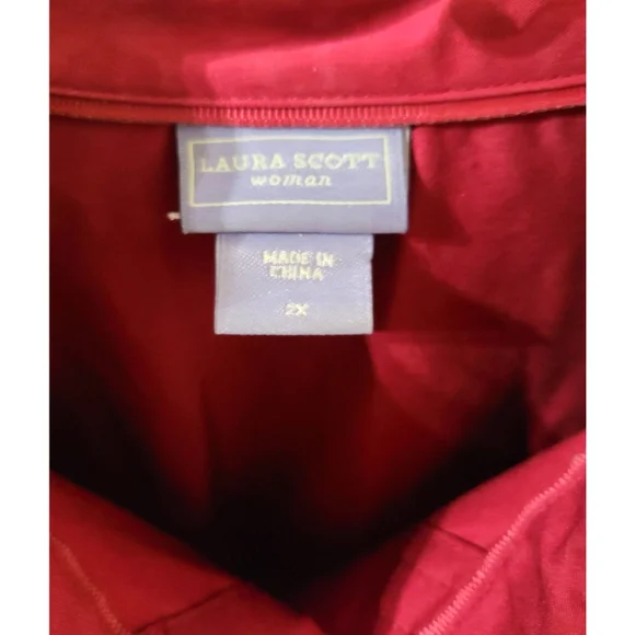 EUC 2X Laura Scott Button Down Shirt - Picture 2 of 3